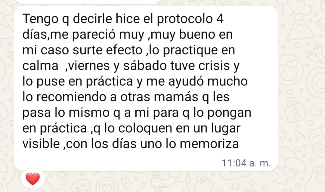 Testimonio de una madre acompañada por la Dra. Isabel Puello